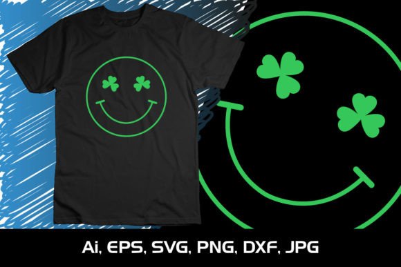 Download Happy Face St. Patrick'S Shirt 4 Cloves - St. patrick's Collection