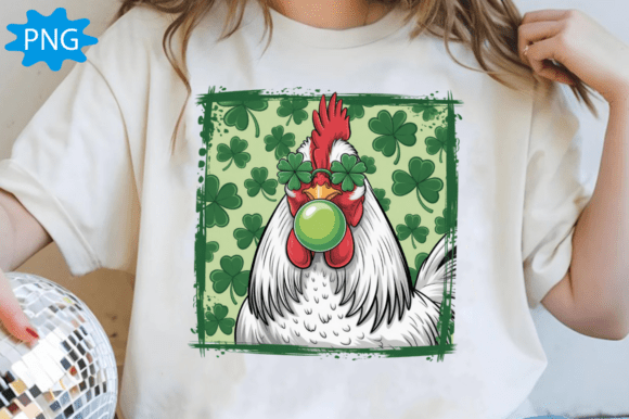 Download Retro St. Patrick's Day Chicken PNG - St. patrick's Collection