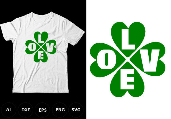 Download Lucky Love T-Shirt Design, Irish Day Tee - Irish Collection