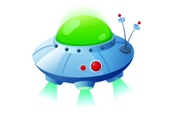 Download Alien Spaceship Icon. Cartoon Ufo Ship. - Space Collection